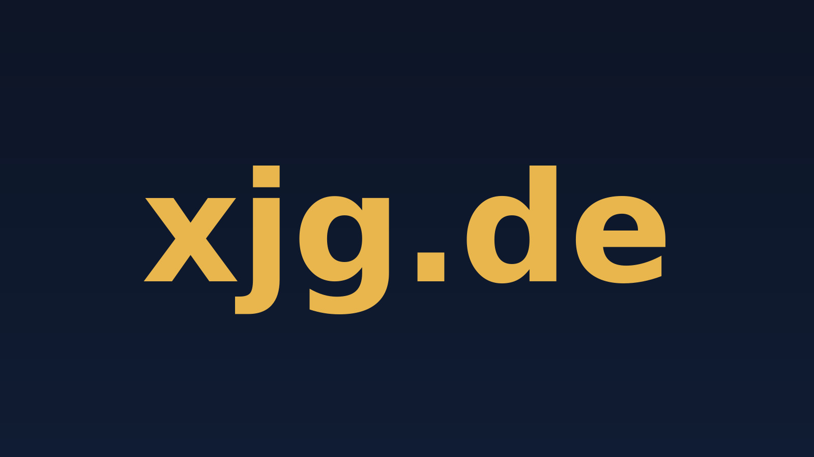 xjg.de – Domain zu verkaufen